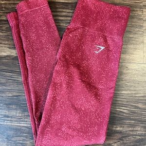Gymshark Adapt Fleck Seamless Leggings - Mineral | Burgundy